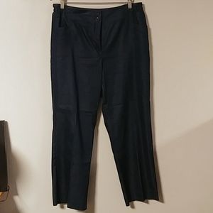 Bark blue, comfort waist trousers.